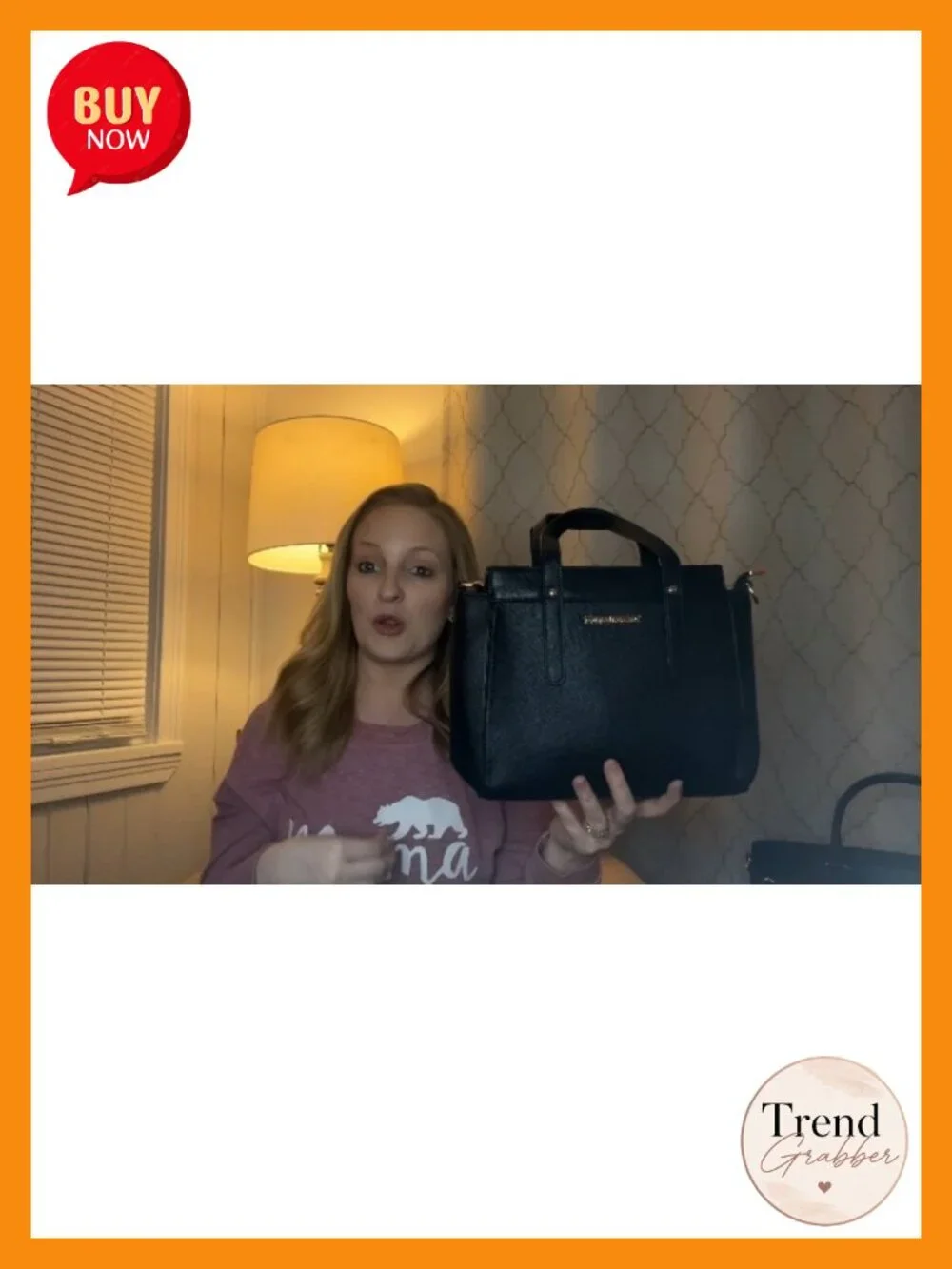3-Piece PU Leather Tote Bag and Wallet Set with Shoulder Strap